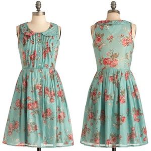 ModCloth Knitted Dove La Vie in Rosebuds Dress
